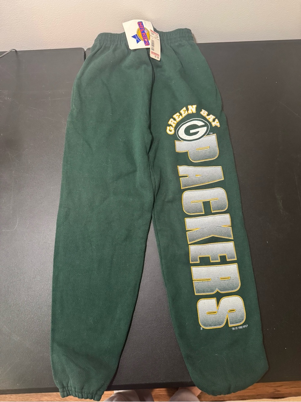Vintage 90s Kids Green Bay Packers Fleece Sweatpants Size S